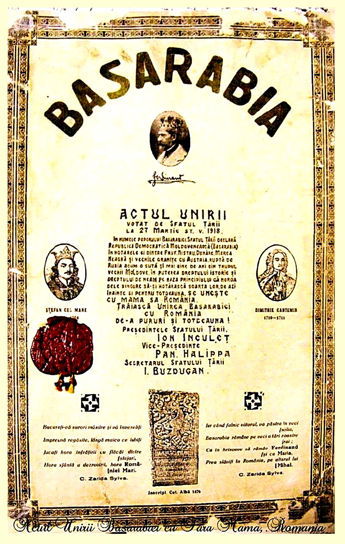 Actul Unirii Basarabiei cu Romania