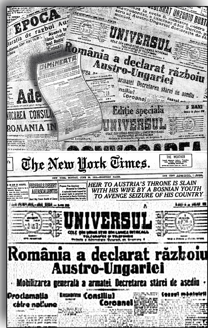 Intrarea României in primul Război Mondial-presa